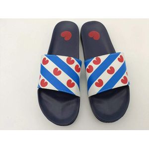 Fryslân - Badslippers - Maat 35/36 - Cadeau - Kerst - Sint - Friese Vlag