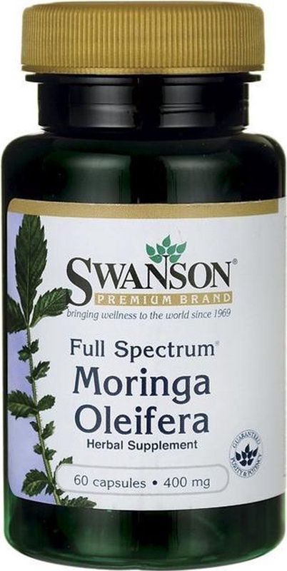 Swanson - Volledig Spectrum Moringa Oleifera - 400 mg - 60 Capsules
