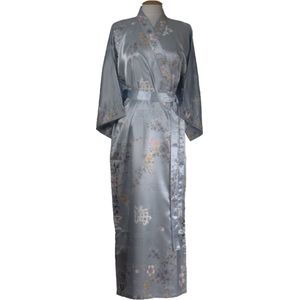 DongDong - Originele Japanse kimono - Polyester - Bloemen - L/XL