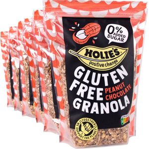 Holie's Glutenvrije Granola Peanut Chocolate 330gr - ontbijtgranen - suikervrij - gezond - vegan