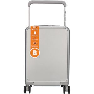 Beagles Originals Premium Travel Koffer - USB aansluiting - Bekerhouder - Sterk Materiaal - Zilver