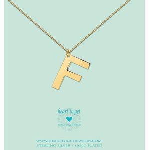 Heart to Get Big Initial letter F Ketting LB147INF16G