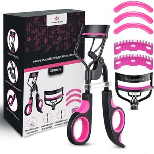 Christian Deluxe® Professionele Wimperkruller Deluxe Set - Inclusief 3 Siliconen Pads - 2 Extra opzet kammen - Wenkbrauwschaartje - Wenkbrauw Borstel - Dermaplaning Scheermesje