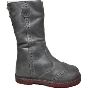 Naturino mt 25 rits oxford hoge warme lederen laarzen 3980 grijs