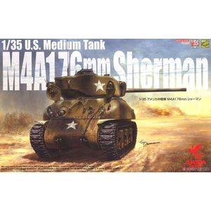 Asuka U.S. Medium Tank M4A1 76mm Sherman + Ammo by Mig lijm