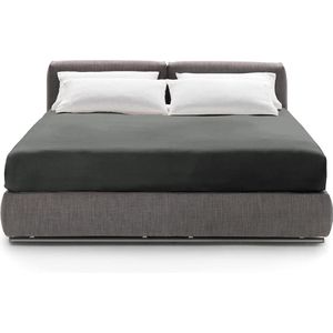 Waterdicht hoeslaken, Incontinentie hoeslaken, Waterdichte matrasbeschermer, Waterdicht laken, Waterdicht hoeslaken, Canvaslaken, Waterdicht laken, Donkergrijs, 140x200
