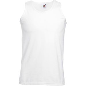 5 Pack Fruit of the Loom Valueweight Sportshirt-Onderhemd Wit Maat XXXL (3XL)