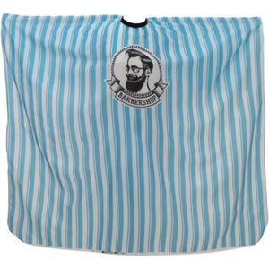 Nivard Baardschort - Beard Bib - Scheerschort - Baard Cape - Kappersmantel - Kapmantel - Blauw