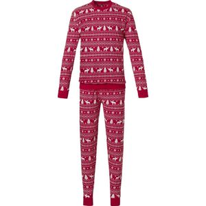 Pastunette Familie Kerst Vrouwen Pyjamaset - Rood - Maat 48