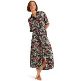 Roxy Island Escape Printed Midi-jurk Met Korte Mouwen