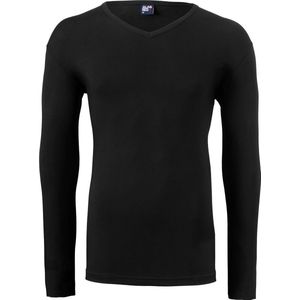 Alan Red Oslo Long Sleeve Heren T-shirt Zwart V-Hals Body Fit 2-Pack