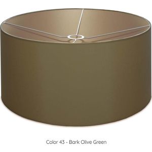 Lampenkap cilindervormig - Ø50 x h= 25cm - Bark Olive Green