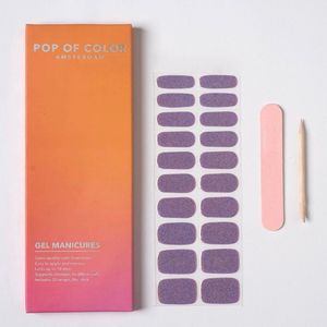 Pop of Color Amsterdam – Name: Purple Haze – Color: Purple Glitter – Gel Nail Wraps – Gel Manicures – Gellak Stickers – Nagelstickers – Gel Nagel Stickers – Nail Wraps – Nagel Stickers – Nagel Wraps – Nail Stickers – popofcoloramsterdam