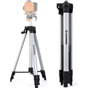 JACKMEND 4D Kruislijnlaser Statief Inclusief Opbergtas Tot 1.5M Verstelbaar - 50KG Draagvermogen - 5/8 Inch Schroefdraad