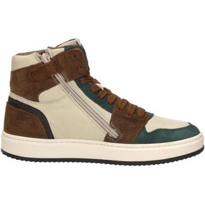 Sub55 - Veterschoenen Hoog - Groen - Casual schoenen