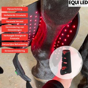 Equiled® Rode licht Therapie Boots Voor Paarden | RED LED THERAPY | Peesblessures Paard | Pijnverlichting | Ongemakken Paard | Verbeterde Bloedcirculatie | 1 stuks | Rechtse Variant