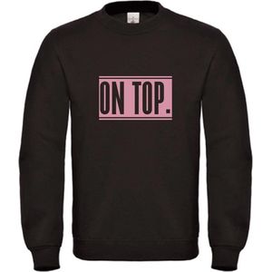 Wintersport sweater zwart L - On Top - roze - soBAD. | Foute apres ski outfit | kleding | verkleedkleren | wintersporttruien | wintersport dames en heren