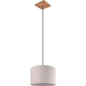LED Hanglamp - Torna Elmo - E27 Fitting - 1-lichts - Rond - Antiek Nikkel - Aluminium