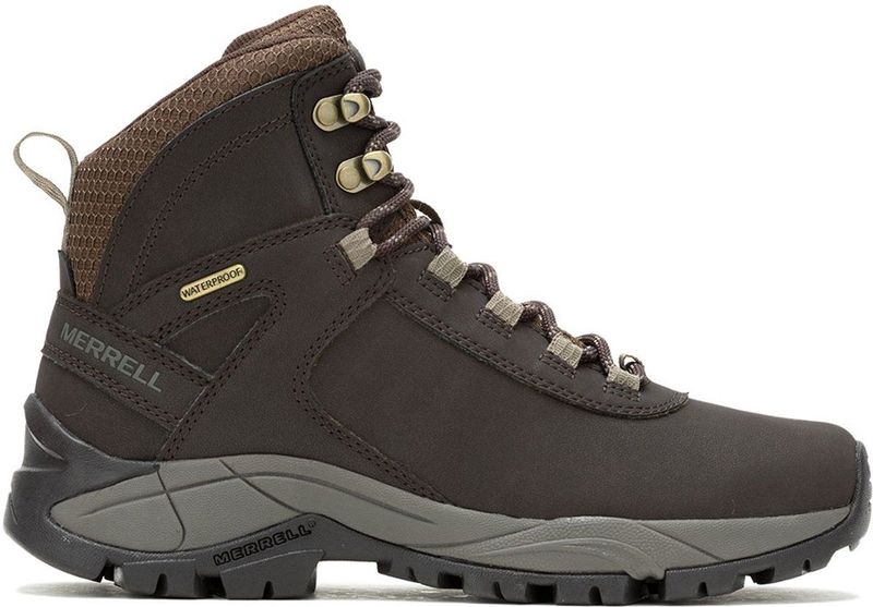 Merrell - Vego Mid Ltr Wp - Wandelschoenen - Waterdicht - Leren Bovenwerk