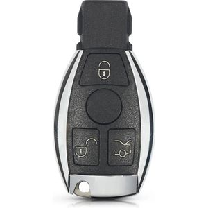 XEOD Autosleutelbehuizing - sleutelbehuizing auto - sleutel - Autosleutel / Geschikt voor: Mercedes 3 Knops smart sleutel