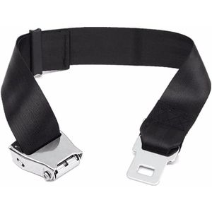 Universele Gordelverlenger Auto - Veiligheidsgordel Verlengstuk - Autogordel Gesp - Gordelclip - Verlenggesp - Autogordel Verlenger - Accessoires voor Extra Veiligheid - 1 Stuk - Zwart - 25-80 cm
