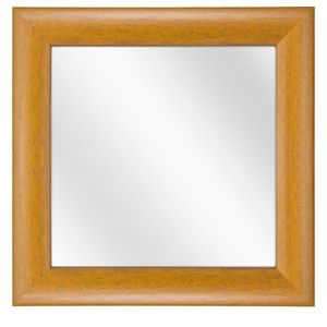 Spiegel met Ronde Houten Lijst - Beuken - 40x40 cm
