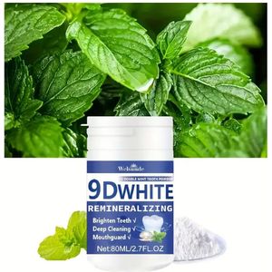 Teeth Whitening - 2 stuks , Tandpasta Poeder met Extra Whitening – Natuurlijk Tandpoeder voor Witte Tanden – Diepe Reiniging & Glazuurherstel – Fluoridevrij Tandbleekmiddel op Basis van Hydroxyapatiet