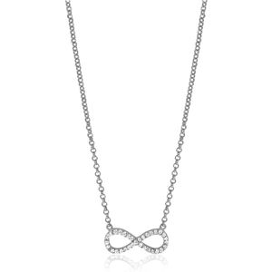 Zinzi zilveren ketting Infinity wit 42-45cm ZIC1065