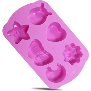 Airfryer Siliconen bakvorm met Figuurtjes - Bakvorm met Figuren Voor Kinderen - Roze