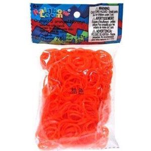 Rainbow Loom Elastiekjes -Orange Jelly - 600 stuks
