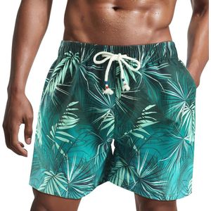 Korte herenzwembroek, Sneldrogende Strandbroek met Gaasvoering