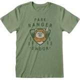 Disney Star Wars - Endor Park Ranger Mens Tshirt - S - Groen