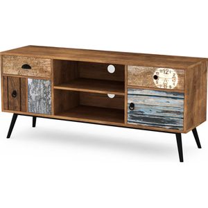 TV-meubel met hoge poten - Veelkleurig TV-meubel - Design - 120 cm