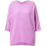 MIAMODA MIAMODA - Dames - Trui oversized glitterbreisel vleermuismouwen - Amethist - Maat 42+