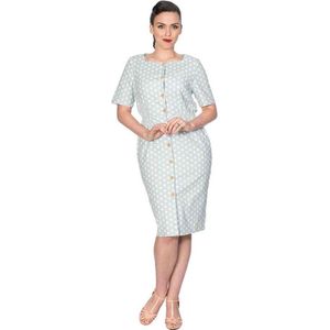 Dancing Days - POLKA BUTTON UP Kokerjurk - M - Groen