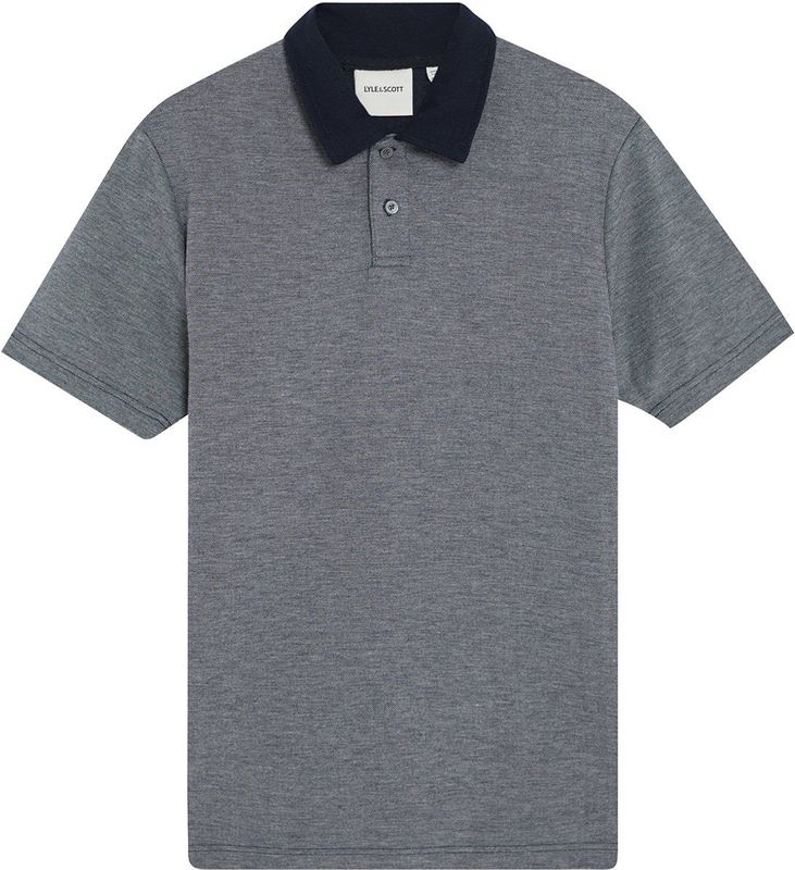 Lyle & Scott Two Tone Poloshirt - Middernachtblauw