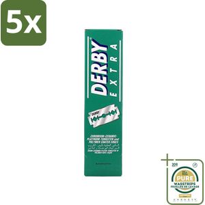 5 x Derby Professional - Double Razor Blades - Scheermesjes - Glad Scheerresultaat - 100 Mesjes - Grootverpakking - Scheermesjes - Barbershop - Scheermes - Scheerresultaat - Professioneel Scheren