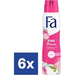 Fa Deo Spray Pink Passion - 6 x 150 ml
