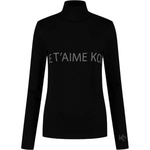 Kou Sportswear pully Je T'aime dames zwart - Size XL