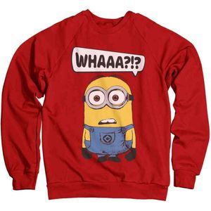 Minions Sweater/trui -XL- Whaaa?!? Rood