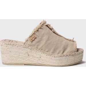 Toni Pons Itaca Dames Espadrilles Torrat | Taupe | Textiel | Maat 38 | ITACAtorrat