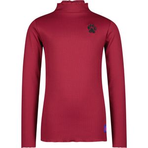 4PRESIDENT T-shirt meisjes - Burgundy - Maat 164 - Meiden shirt