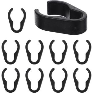 Thelau - Set van 10 Microfoonclips - Kabelclips voor Microfoon - Microfoonstandaard Klemmen - Kunststof Kabelhouders