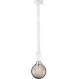 Home Sweet Home hanglamp wit Leonardo Spiraal - hanglamp inclusief LED lamp G125 dubbele spiraal - dimbaar - pendel lengte 100 cm - inclusief E27 LED lamp - rook