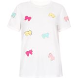 MYMO Shirt  turquoise / pasteelgeel / rosa / wit