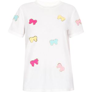 MYMO Shirt  turquoise / pasteelgeel / rosa / wit