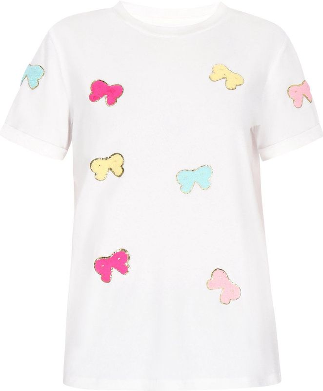 MYMO Shirt  turquoise / pasteelgeel / rosa / wit