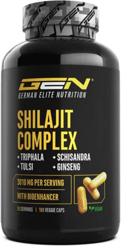 Ginseng - Shilajit Complex - Plantaardige Capsules - 180 Stuks