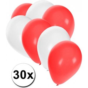 30x Ballonnen in Indonesische kleuren