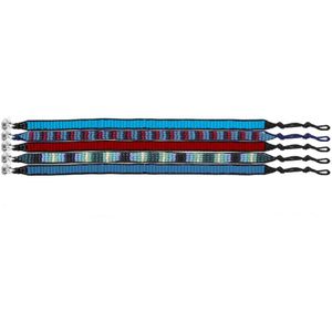 Colori 4 SET006 Ibiza Style Armbanden - 20 cm - Blauw / Rood / Paars